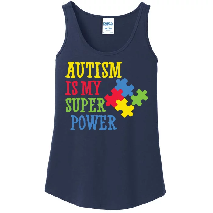 Autism Is My Super Power Ladies Essential Tank