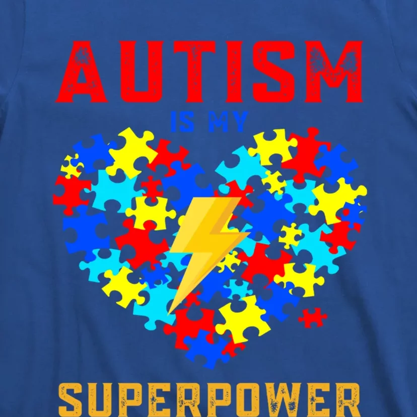 Autism Is My Super Power Superhero Autism Awareness Gift T-Shirt