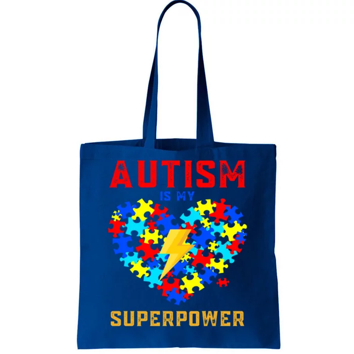 Autism Is My Super Power Superhero Autism Awareness Gift Tote Bag