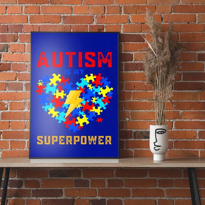 Autism Is My Super Power Superhero Autism Awareness Gift Poster