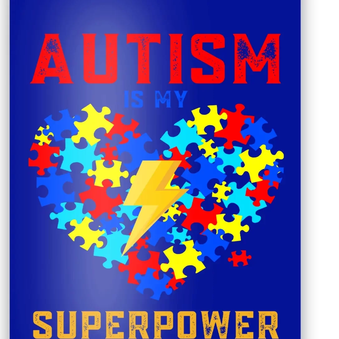 Autism Is My Super Power Superhero Autism Awareness Gift Poster