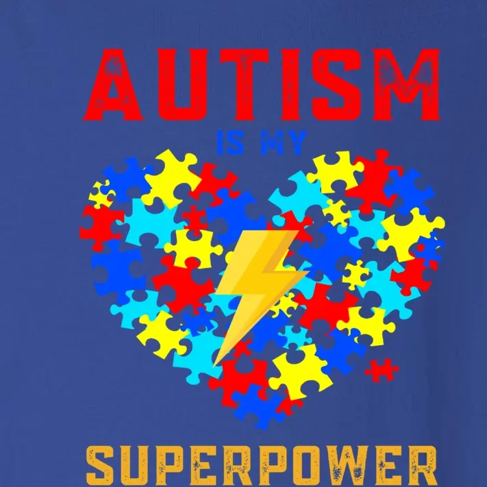 Autism Is My Super Power Superhero Autism Awareness Gift Toddler Long Sleeve Shirt