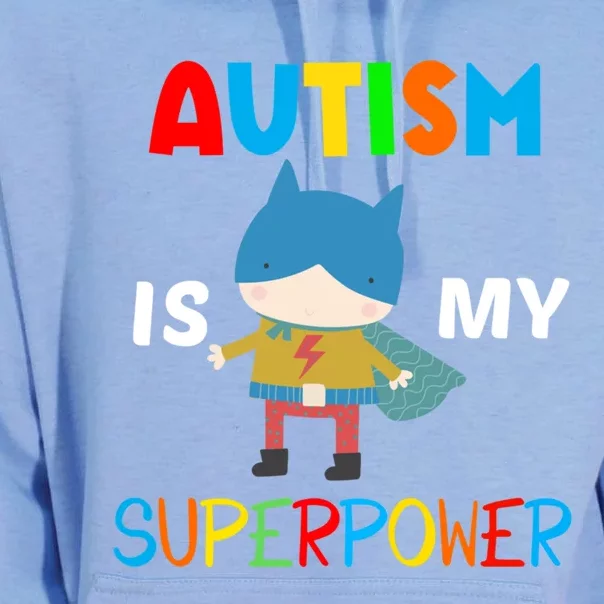 Autism Is My Superpower Autism Superhero Meaningful Gift Unisex Surf Hoodie