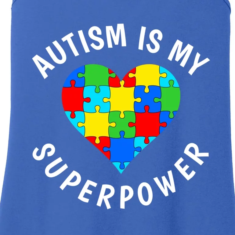 Autism Is My Superpower World Autism Awareness Day 2024 Gift Ladies Essential Tank