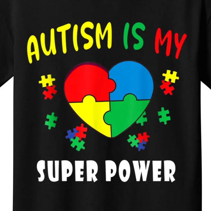 Autism Is My Super Power Kids T-Shirt