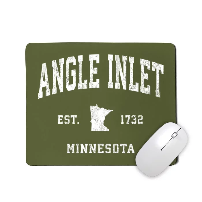 Angle Inlet Minnesota Mn Vintage Athletic Sports Mousepad