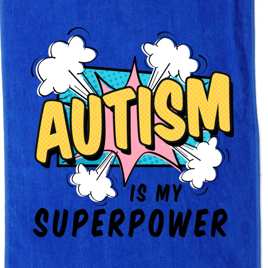 Autism Is My Superpower / Raise Awareness Autistic Support Cute Gift Platinum Collection Golf Towel