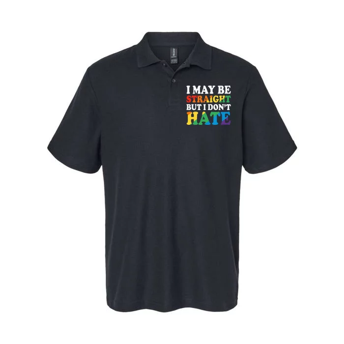 Ally I May Be Straight But I Don't Hate Softstyle Adult Sport Polo