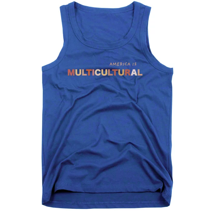 America Is Multicultural Positive Message Cool Gift Usa Cute Gift Tank Top