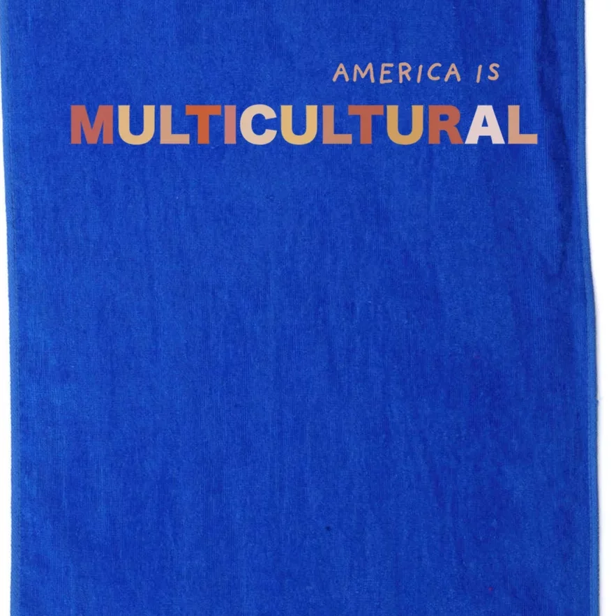 America Is Multicultural Positive Message Cool Gift Usa Cute Gift Platinum Collection Golf Towel