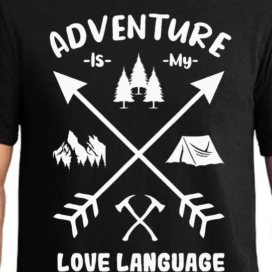 Adventure is My Love Language Hiking and Camping Pajama Set