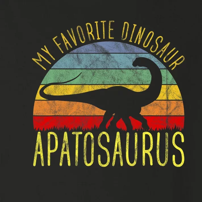 Apatosaurus Is My Favorite Dinosaur Dino Lovers Toddler Long Sleeve Shirt