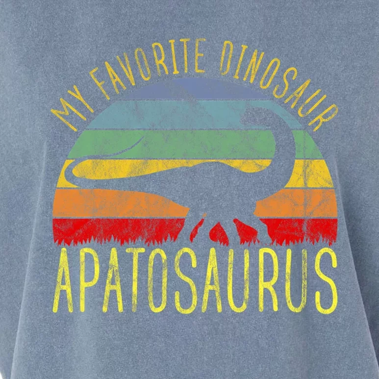 Apatosaurus Is My Favorite Dinosaur Dino Lovers Garment-Dyed Women's Muscle Tee