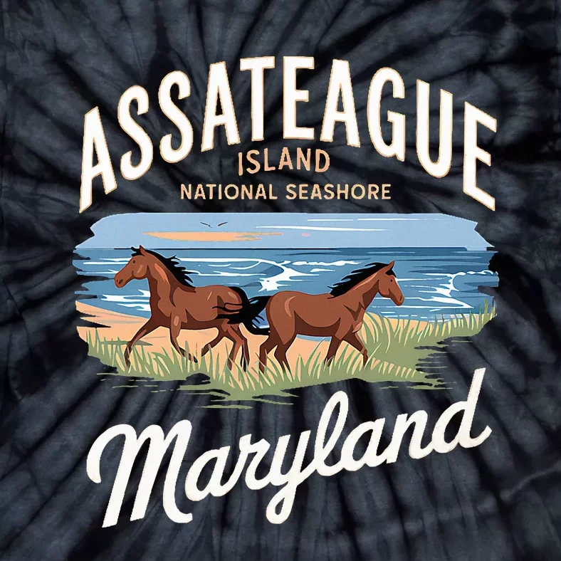 Assateague Island Maryland Adventure National Park Tie-Dye T-Shirt