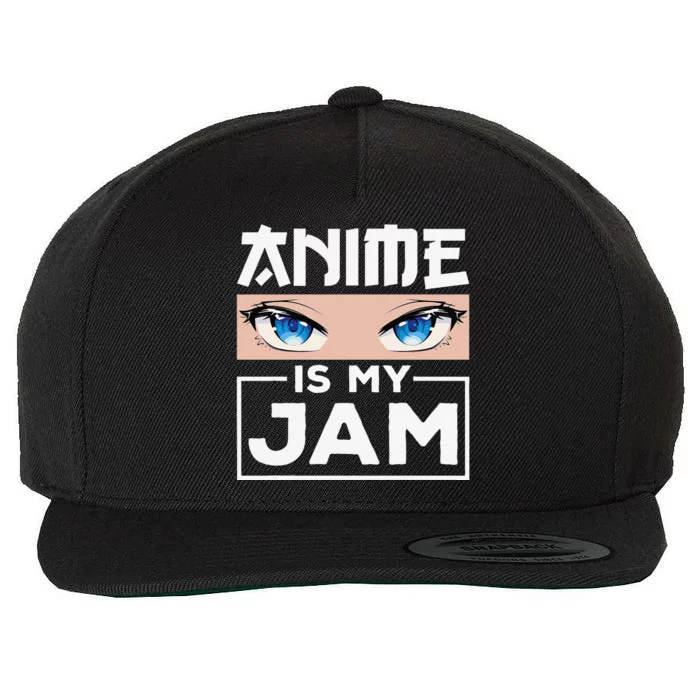 Anime Is My Jamn Girls Anime Lover Cute Anime Eyes Anime Wool Snapback Cap