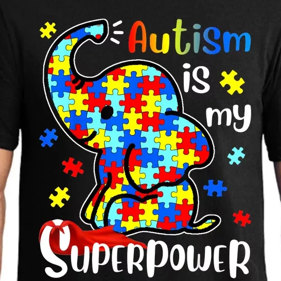 Autism Is My Superpower Cute Elephant Autism Awareness Pajama Set