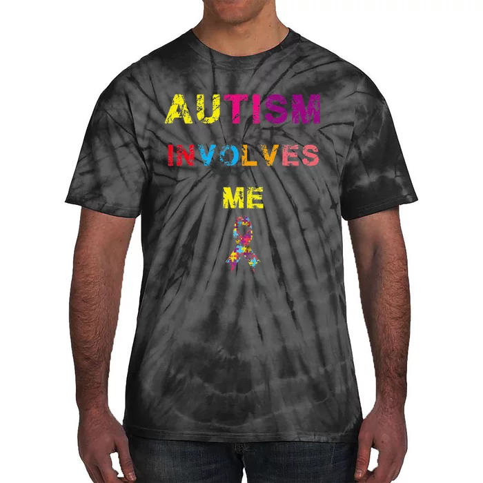 Autism Involves Me Autism Awarness Day April Tie-Dye T-Shirt