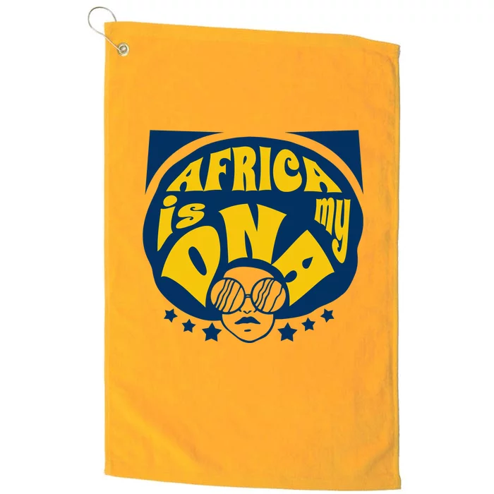 Africa Is My DNA Black History Month Platinum Collection Golf Towel