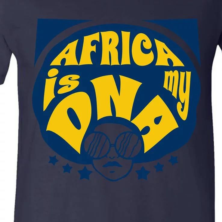 Africa Is My DNA Black History Month V-Neck T-Shirt