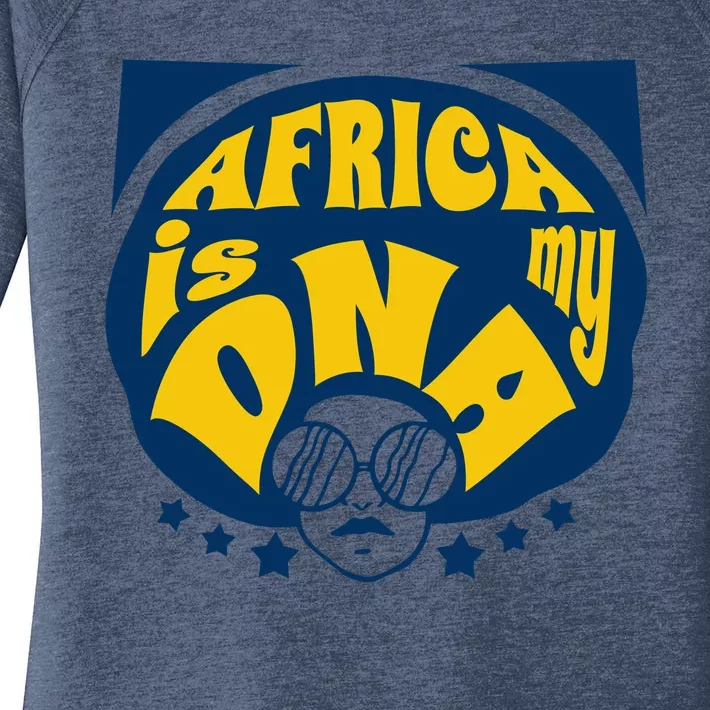 Africa Is My DNA Black History Month Women's Perfect Tri Tunic Long Sleeve Shirt