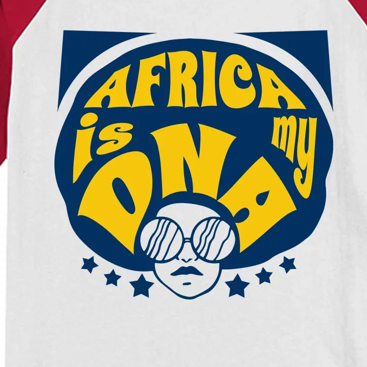 Africa Is My DNA Black History Month Kids Colorblock Raglan Jersey