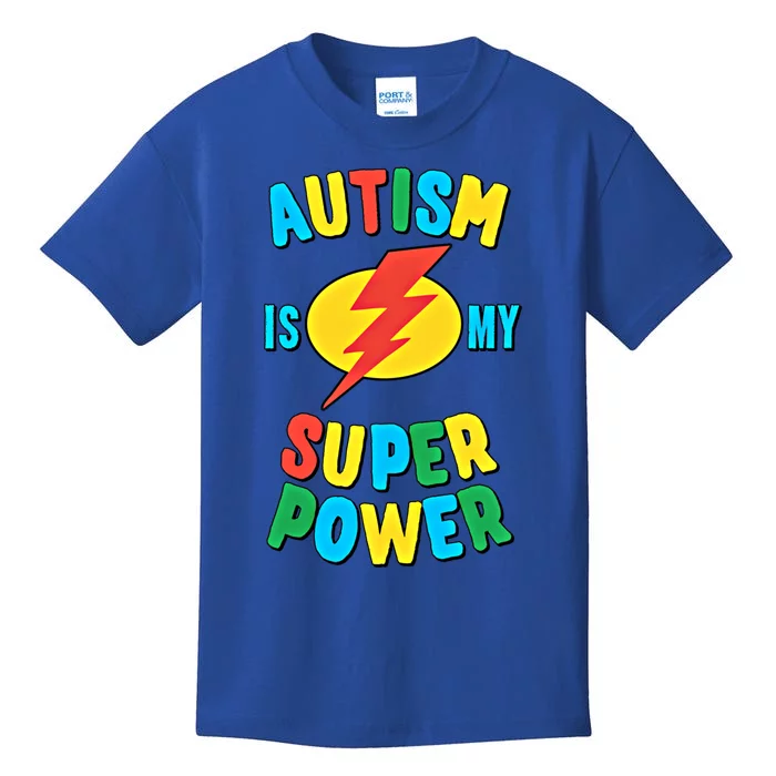 Autism Is My Superpower Gift Kids T-Shirt