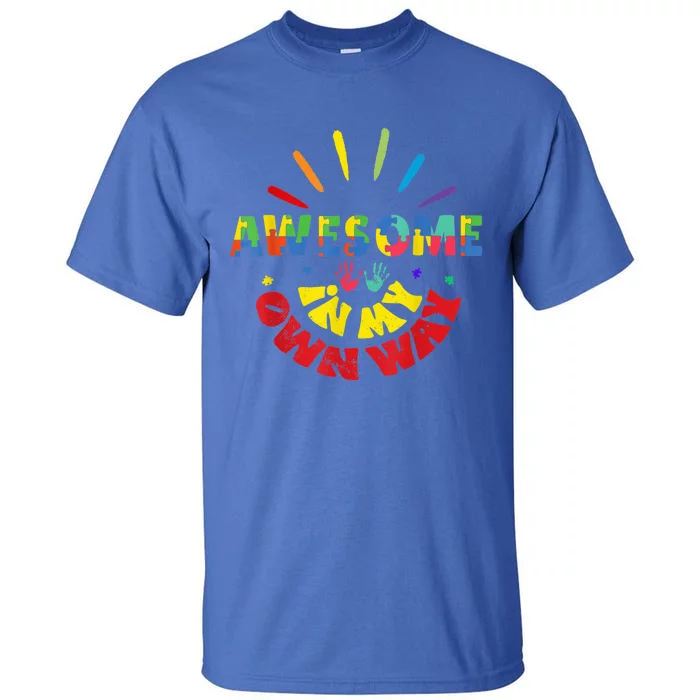 Awesome In My Own Way Autism Awareness Tall T-Shirt