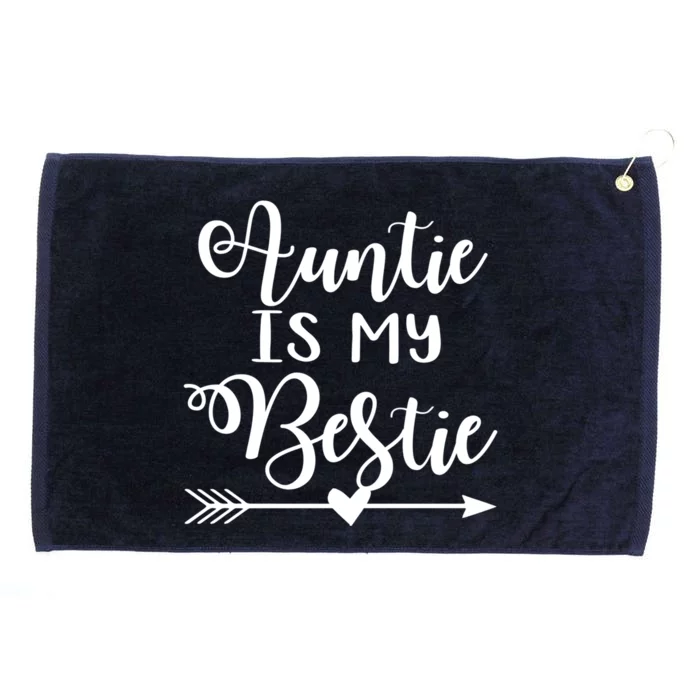 Auntie Is My Bestie Gift Grommeted Golf Towel