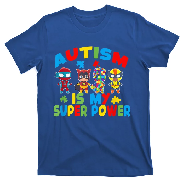 Autism Is My Super Power Superhero Autism Awareness T-Shirt