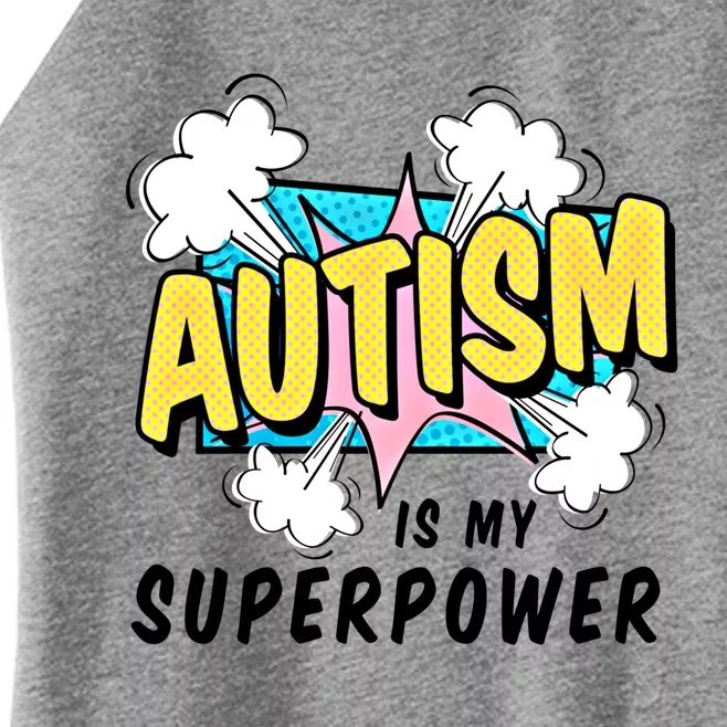 Autism Is My Superpower / Raise Awareness Autistic Support Great Gift Women’s Perfect Tri Rocker Tank