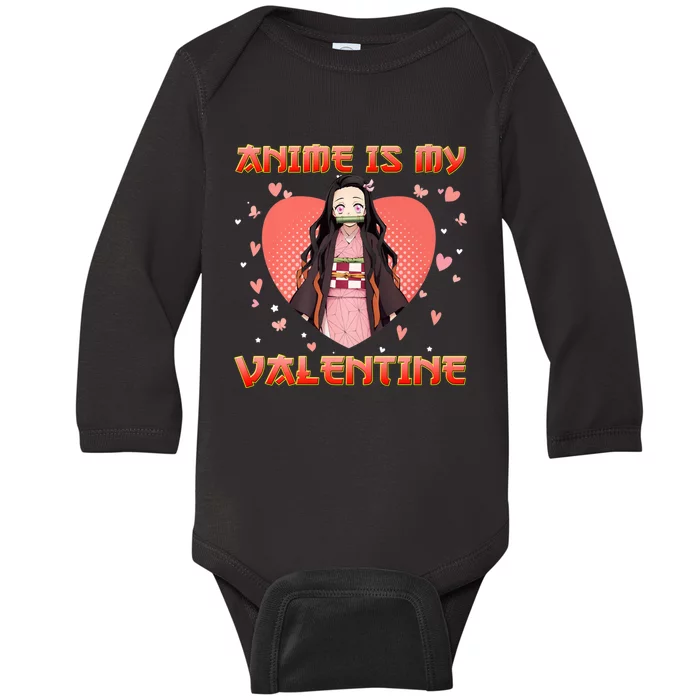 Anime Is My Valentine Vintage Cute Japanese Manga Arts Baby Long Sleeve Bodysuit