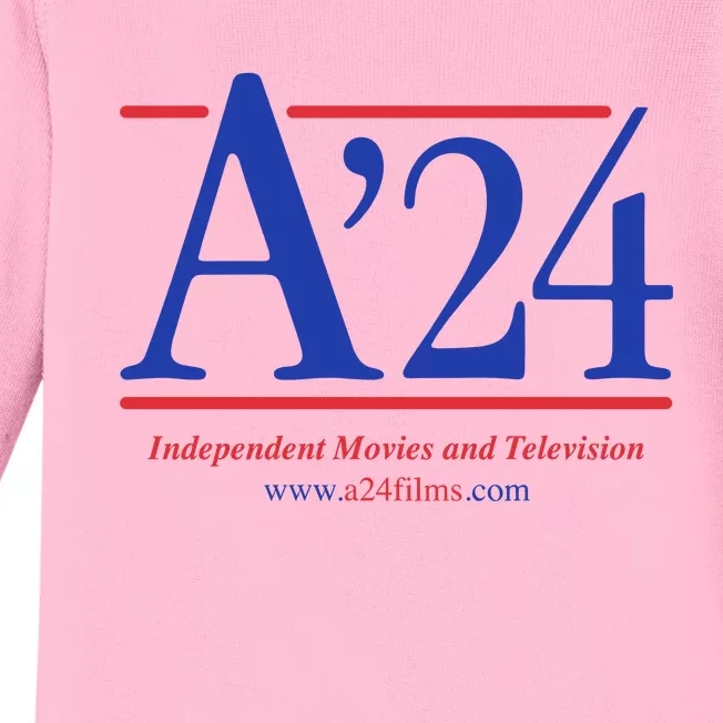 A24 Independent Movies And Television Baby Long Sleeve Bodysuit