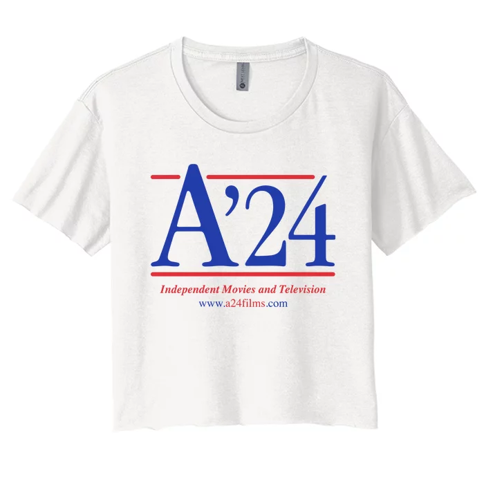 A24 Independent Movies And Television Women's Crop Top Tee