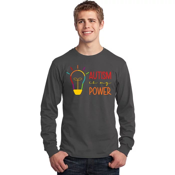 Autism Is My Power Autism Awareness Tall Long Sleeve T-Shirt