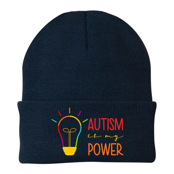 Autism Is My Power Autism Awareness Knit Cap Winter Beanie