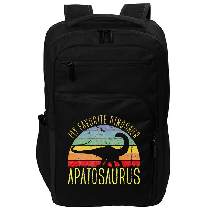 Apatosaurus Is My Favorite Dinosaur Dino Lovers Impact Tech Backpack