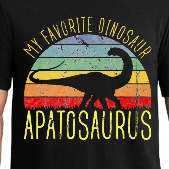 Apatosaurus Is My Favorite Dinosaur Dino Lovers Pajama Set