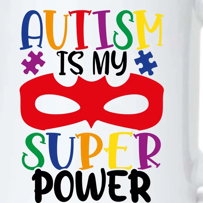 Autism Is My Superpower Black Color Changing Mug