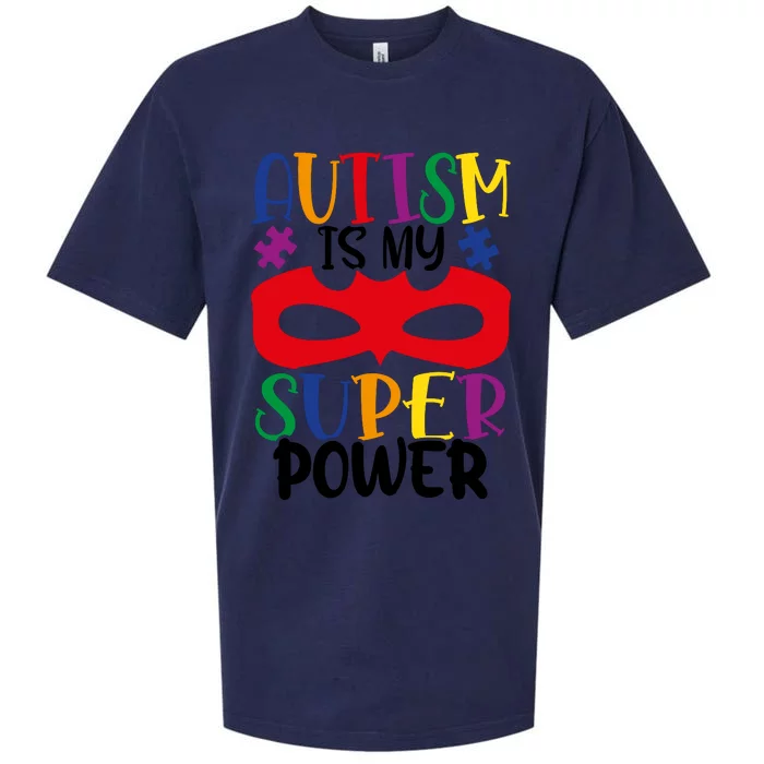 Autism Is My Superpower Sueded Cloud Jersey T-Shirt