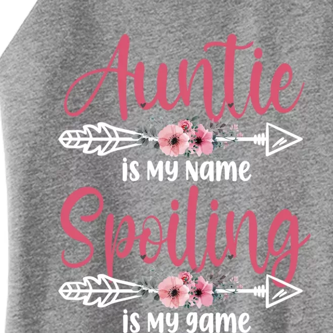 Auntie Is My Name Spoiling Is My Game Happy MotherS Day Gift Women’s Perfect Tri Rocker Tank