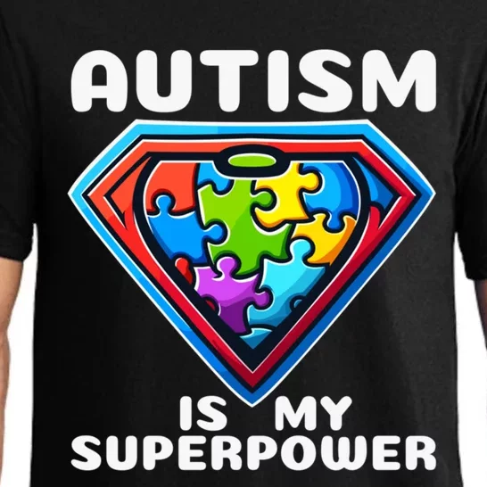 Autism Is My Superpower Superhero Great Gift Pajama Set