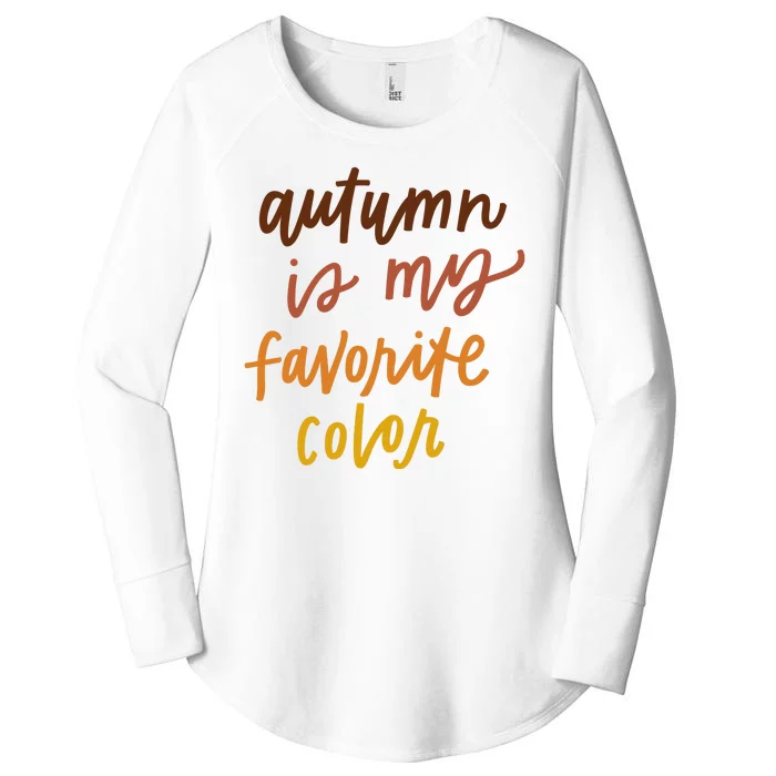 Autumn Is My Favorite Color Women's Perfect Tri Tunic Long Sleeve Shirt