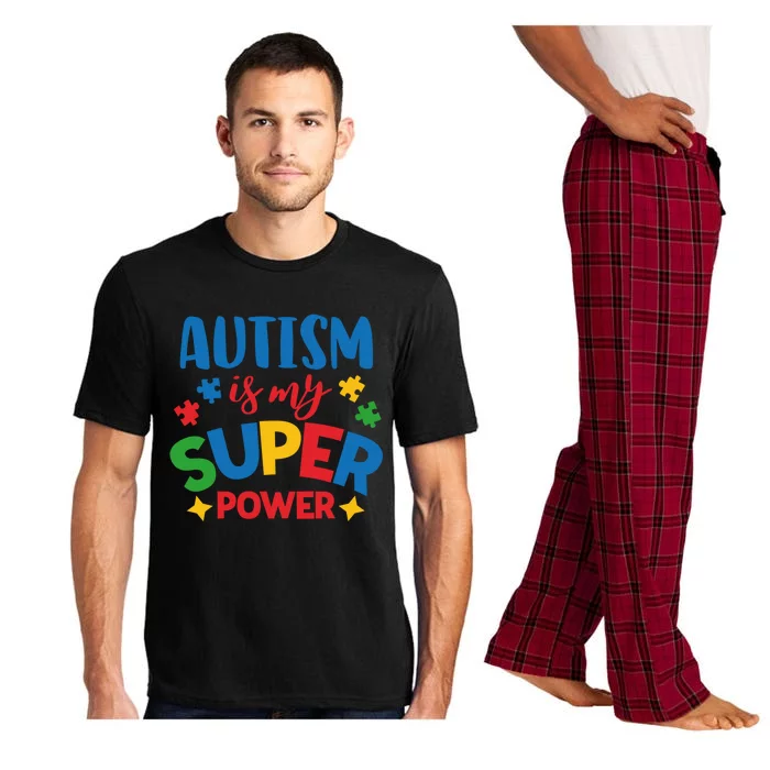 Autism Is My Super Power Autistic Gift Pajama Set