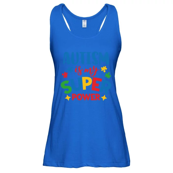 Autism Is My Super Power Autistic Gift Ladies Essential Flowy Tank