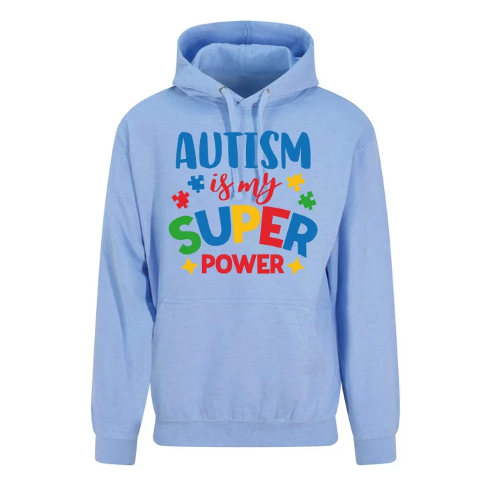 Autism Is My Super Power Autistic Gift Unisex Surf Hoodie