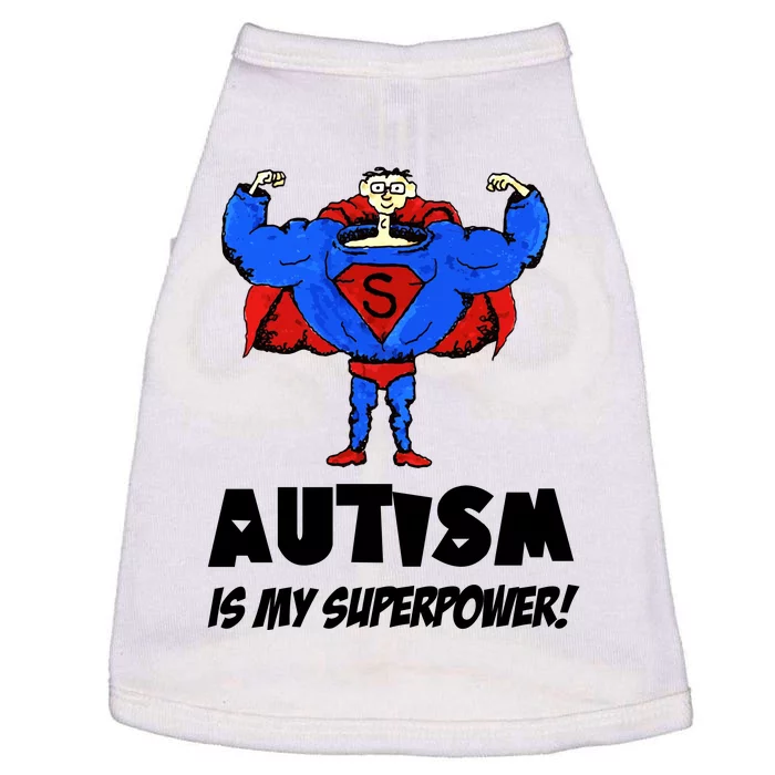 Autism Is My Super Power Hero Doggie Tank