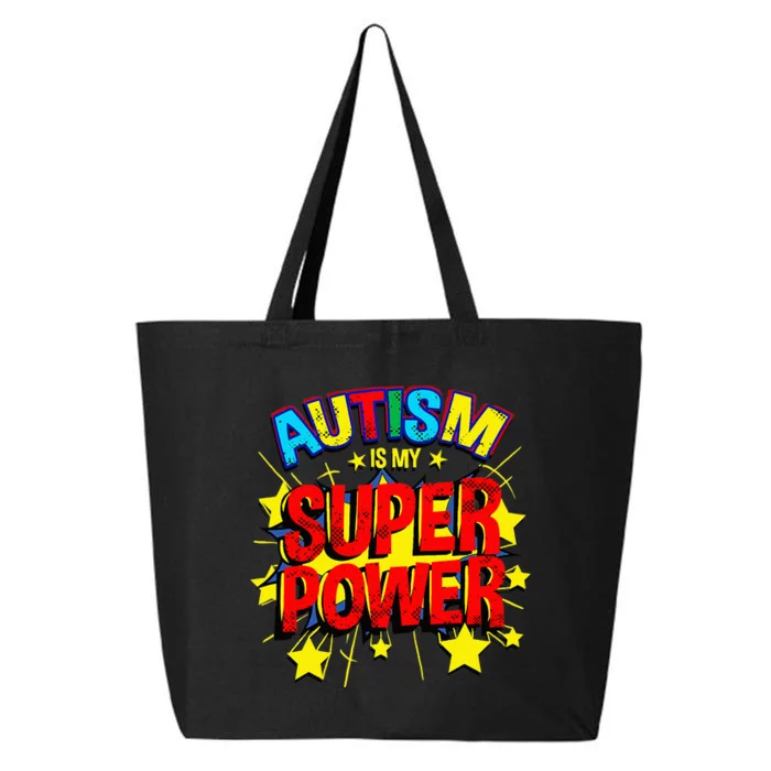 Autism Is My Superpower Autism Awareness 25L Jumbo Tote