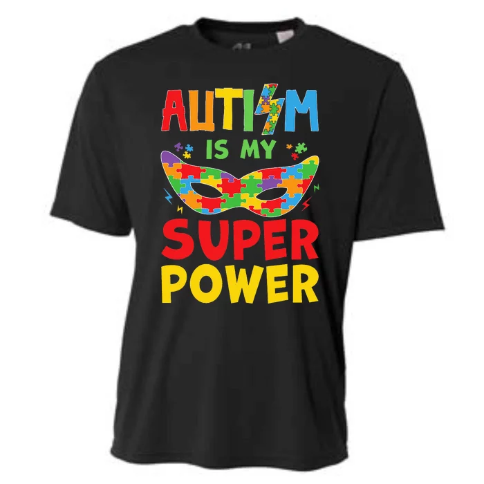 Autism Is My Superpower Toddler Superhero Autism Awareness Cooling Performance Crew T-Shirt