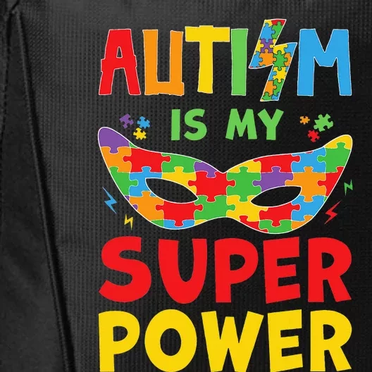 Autism Is My Superpower Toddler Superhero Autism Awareness City Backpack