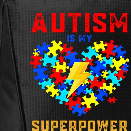 Autism Is My Super Power Superhero Autism Awareness Gift City Backpack